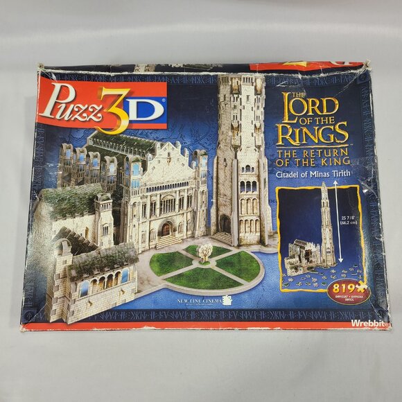 Wrebbit 3D Puzzle Lord of the Rings Citadel of Minas Tirith 2012 Set SOLD AS IS - Picture 1 of 2